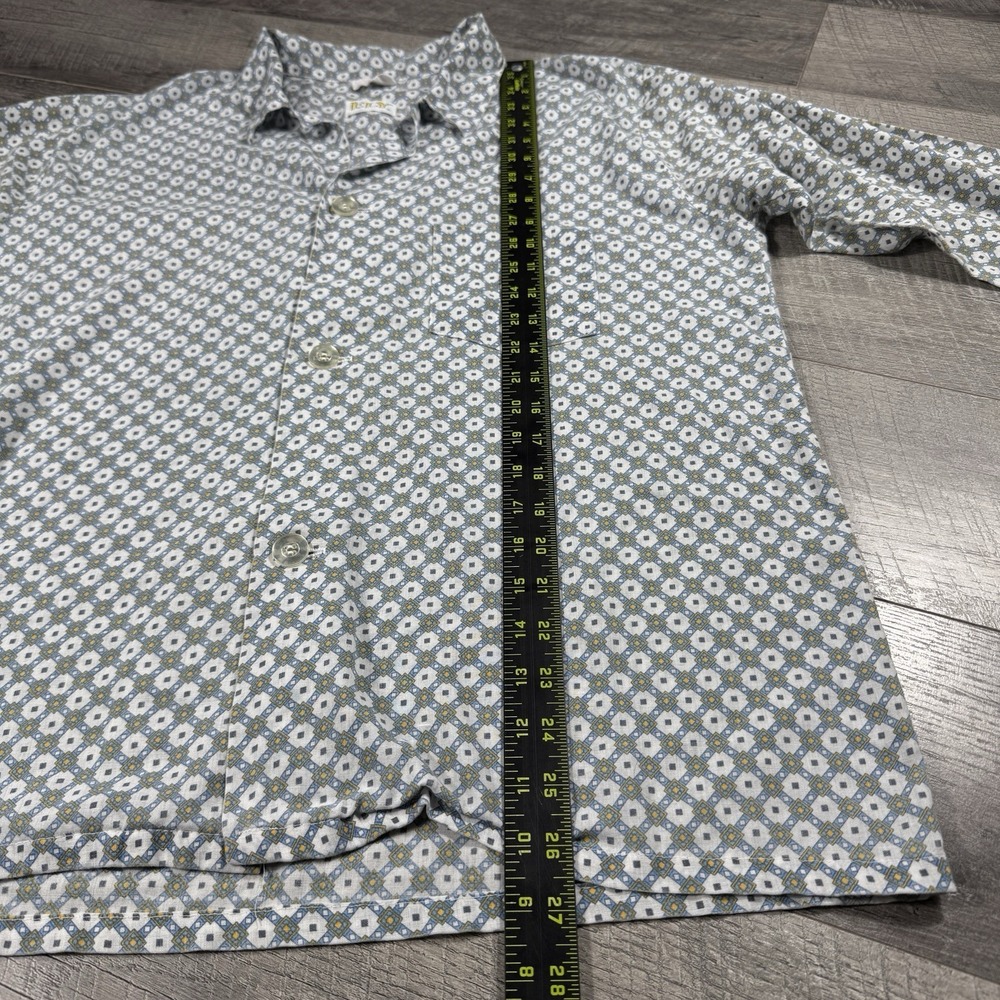 Vintage Ely Plains All Over Print 3 Button Long Sleeve Western Shirt Size Large - Picture 11 of 12